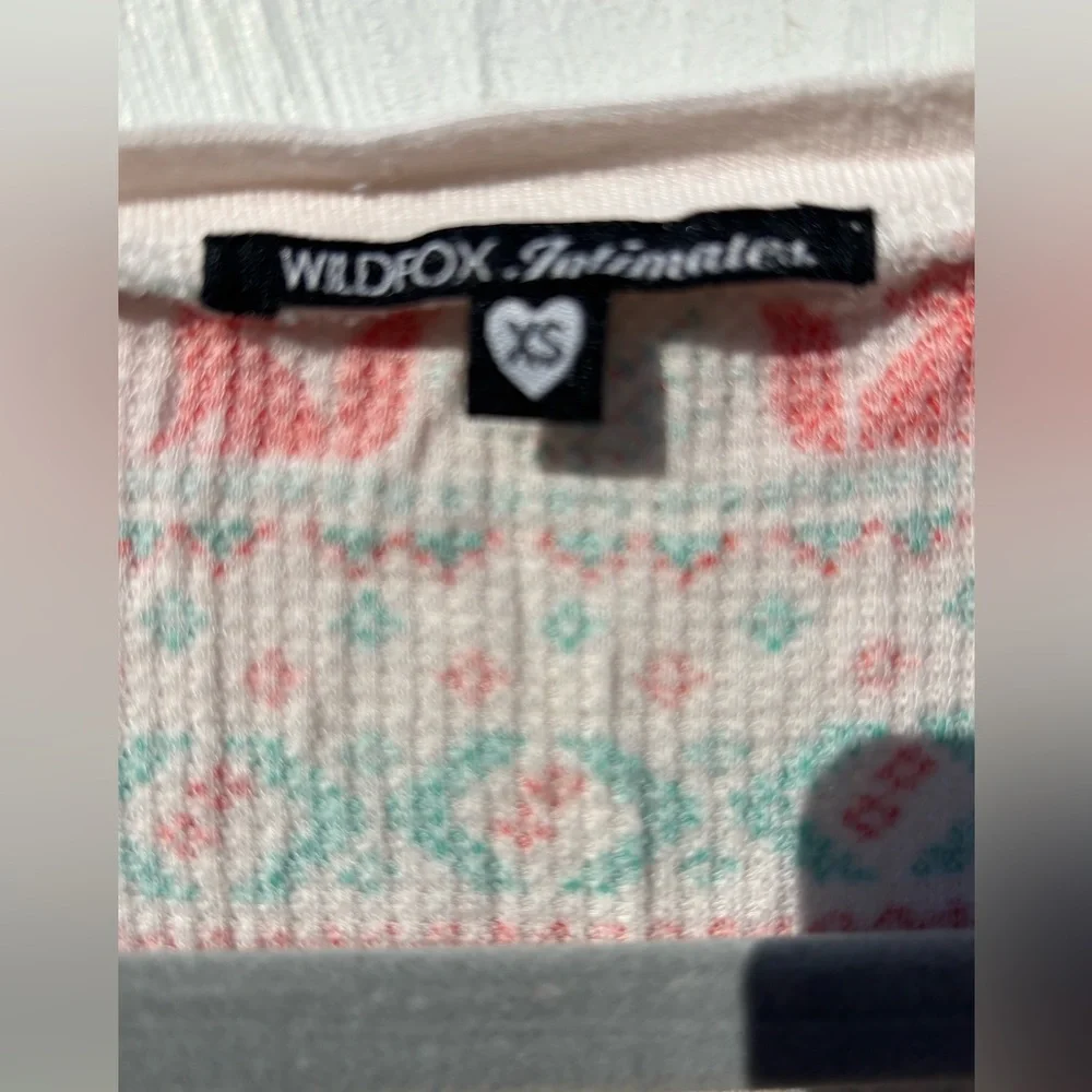 Wildfox Intimates Thermal Romper Pajamas XS